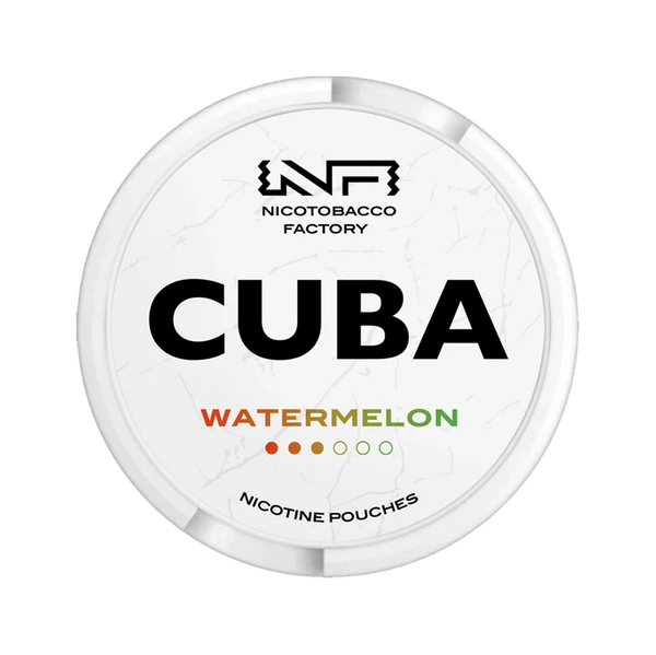 White Watermelon nicotine pouch by Cuba snus