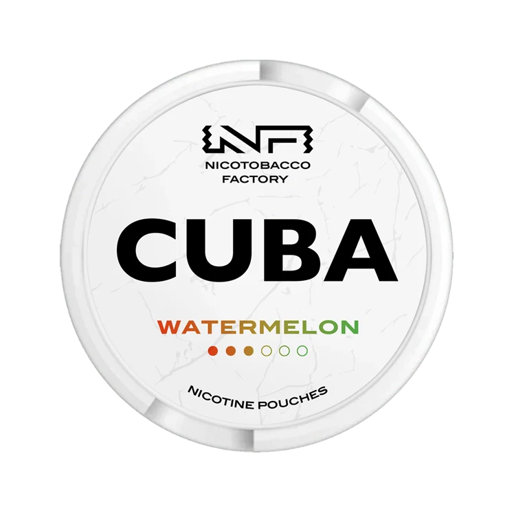 White Watermelon nicotine pouch by Cuba snus