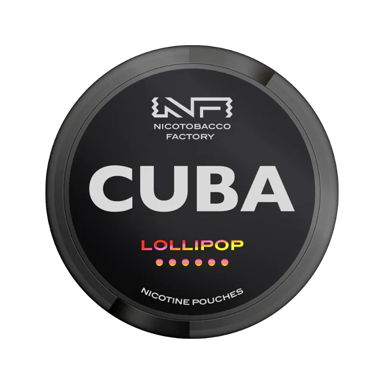 Black Lollipop nicotine pouch by Cuba snus