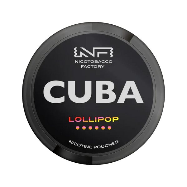 Black Lollipop nicotine pouch by Cuba snus