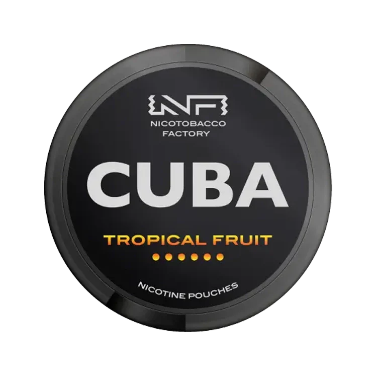 Black Tropical Fruit nicotine pouch by Cuba snus
