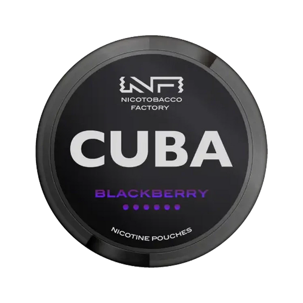 Black Blackberry nicotine pouch by Cuba snus