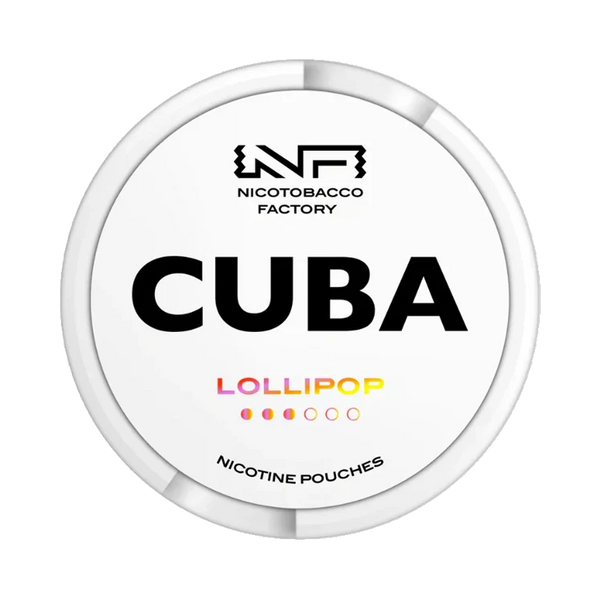 White Lollipop nicotine pouch by Cuba snus