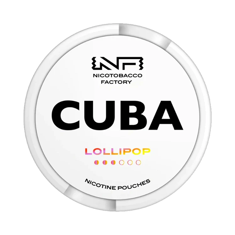 White Lollipop nicotine pouch by Cuba snus