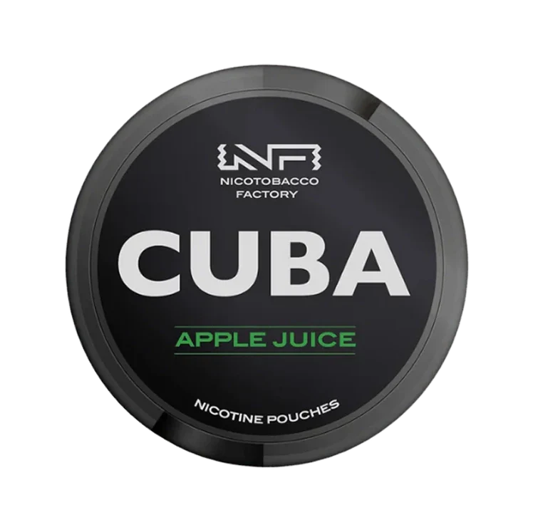 Black Apple Juice nicotine pouch by Cuba snus