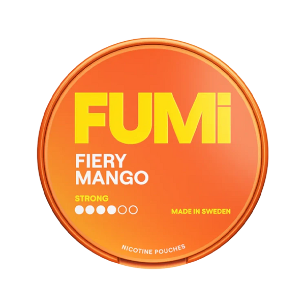 Fiery Mango Strong nicotine pouch by Fumi snus