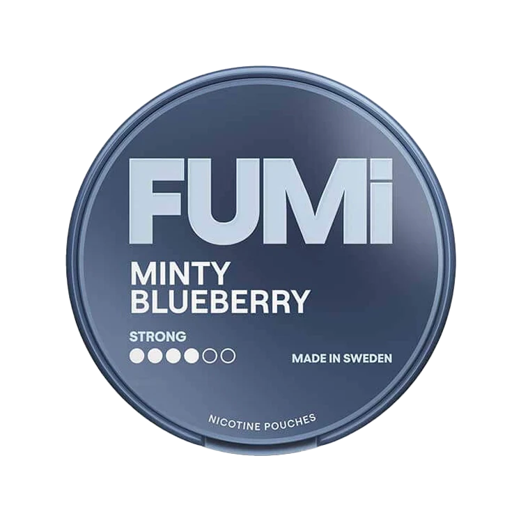 Minty Blueberry Strong nicotine pouch by Fumi snus