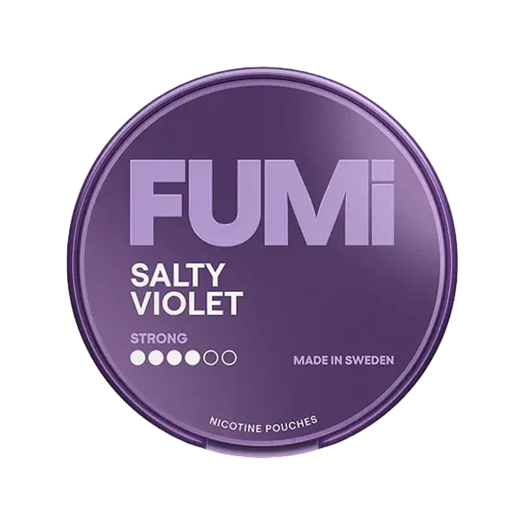 Salty Violet Regular nicotine pouch by Fumi snus