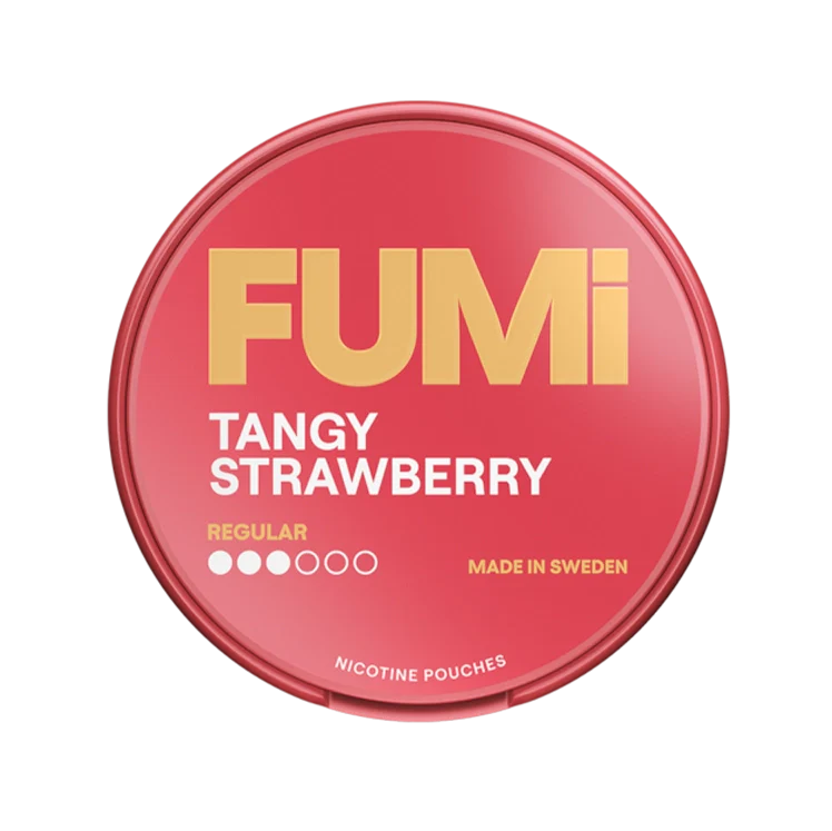 Tangy Strawberry Regular nicotine pouch by Fumi snus