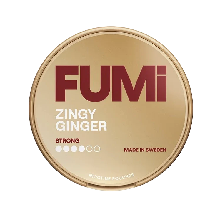 Zingy Ginger Strong nicotine pouch by Fumi snus