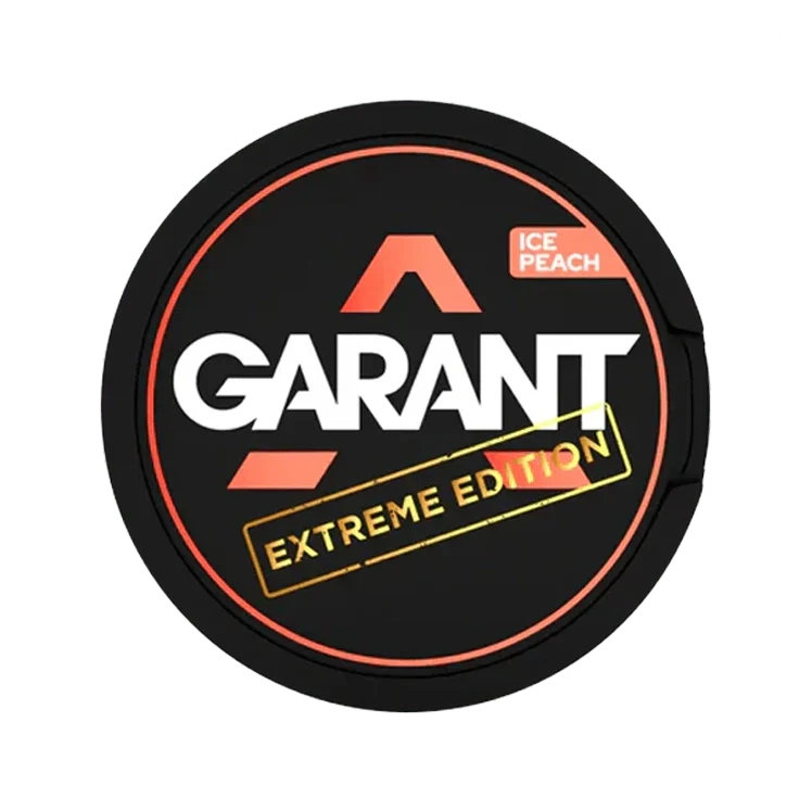 Extreme Ice Peach nicotine pouch by Garant snus