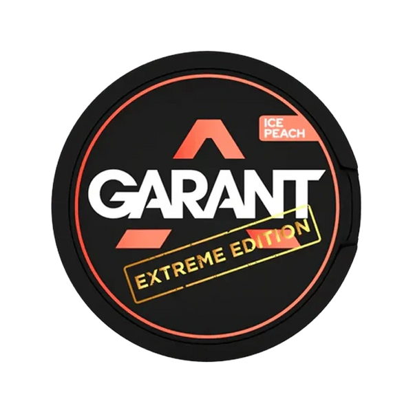 Extreme Ice Peach nicotine pouch by Garant snus