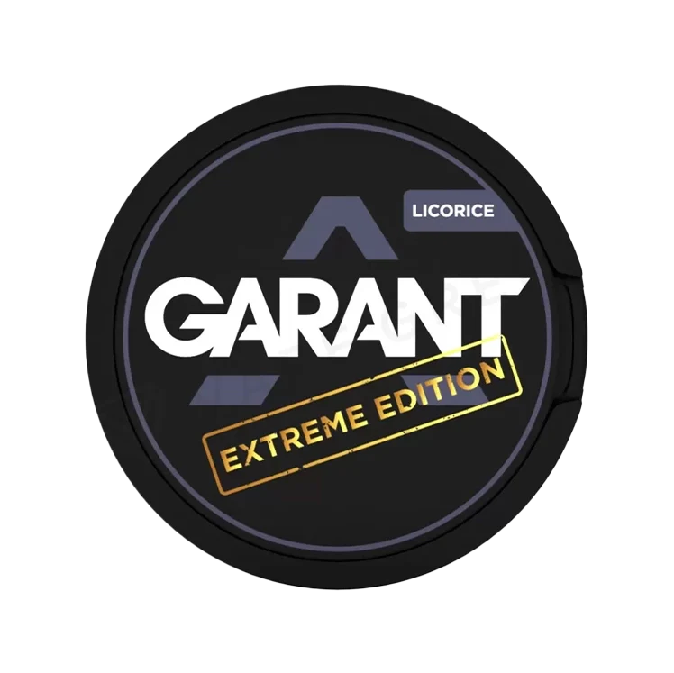 Extreme Licorice nicotine pouch by Garant snus