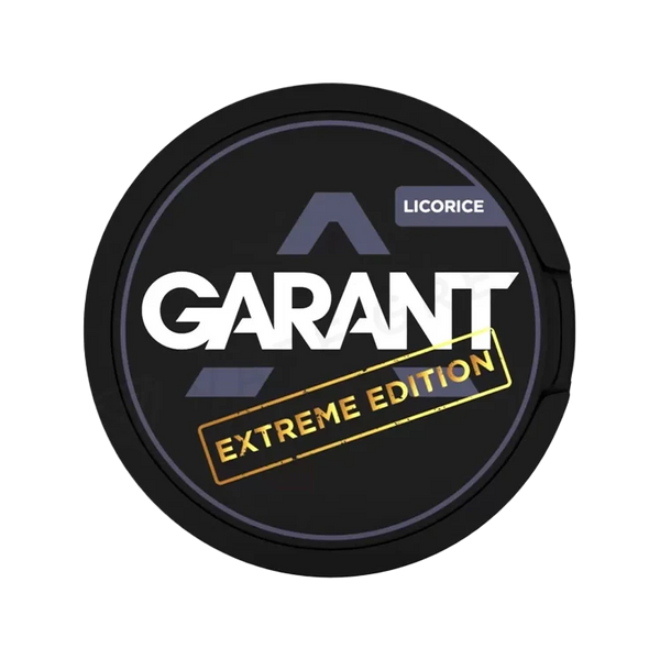 Extreme Licorice nicotine pouch by Garant snus