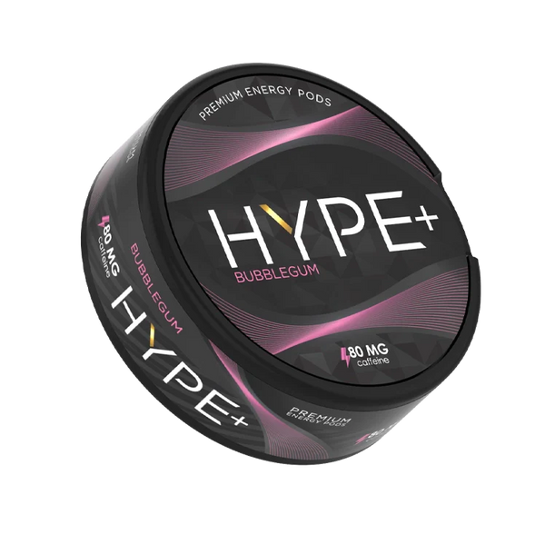 Bubblegum Caffiene Pouches by Hype+ snus