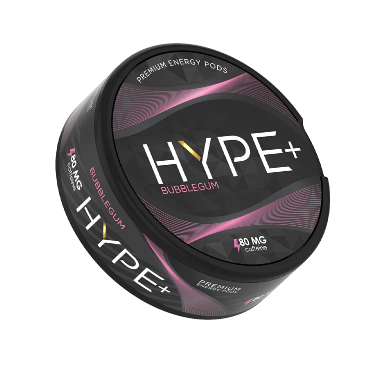 Bubblegum Caffiene Pouches by Hype+ snus