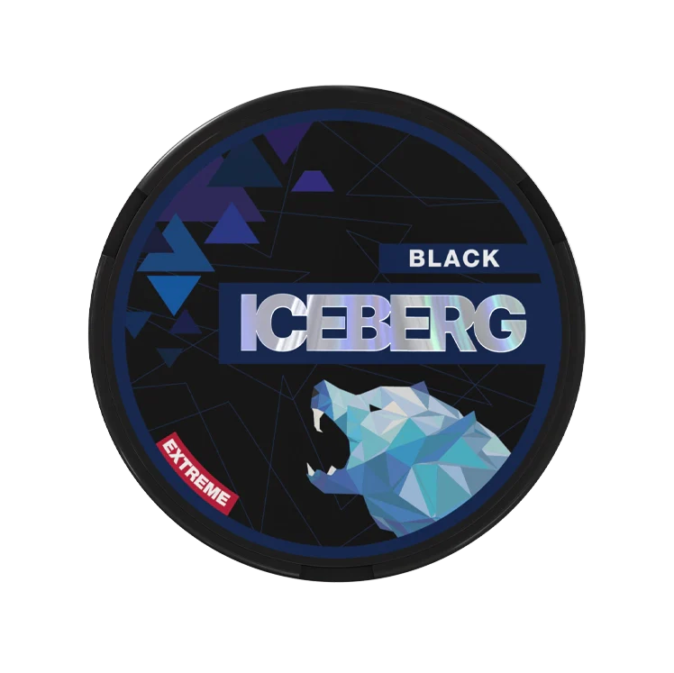 Extreme Black nicotine pouch by Iceberg snus