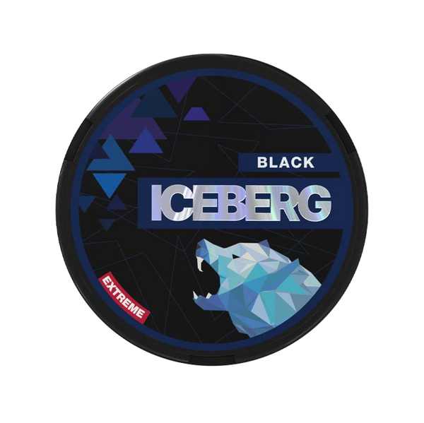 Extreme Black nicotine pouch by Iceberg snus