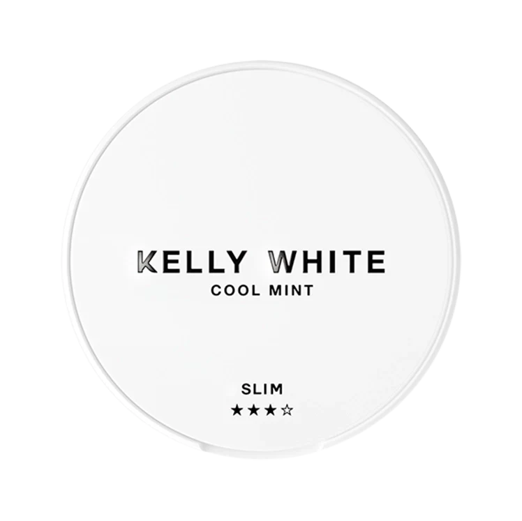 White Cool Mint Slim nicotine pouch by Kelly White snus