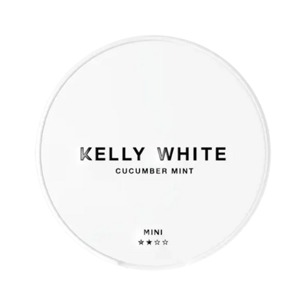 White Mini Cucumber Mint nicotine pouch by Kelly White snus