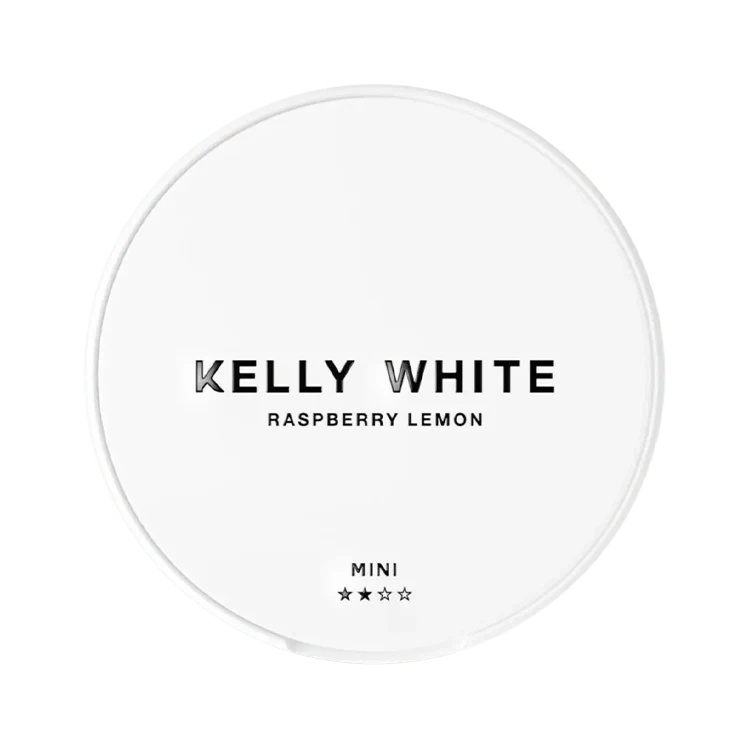 White Raspberry Lemon Mini nicotine pouch by Kelly White snus
