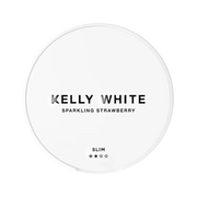 White Sparkling Strawberry Slim nicotine pouch by Kelly White snus