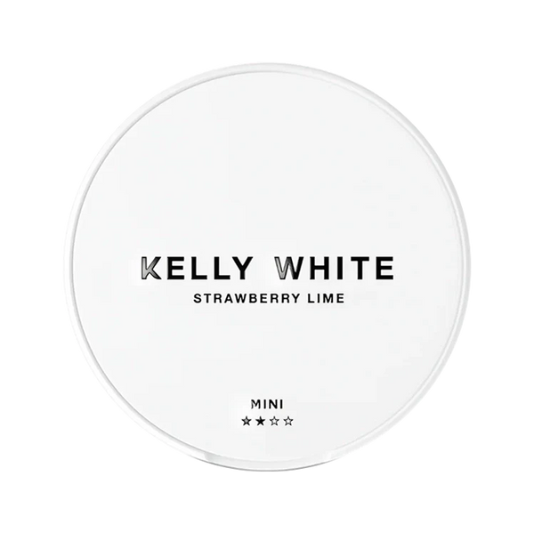 White Strawberry Lime nicotine pouch by Kelly White snus
