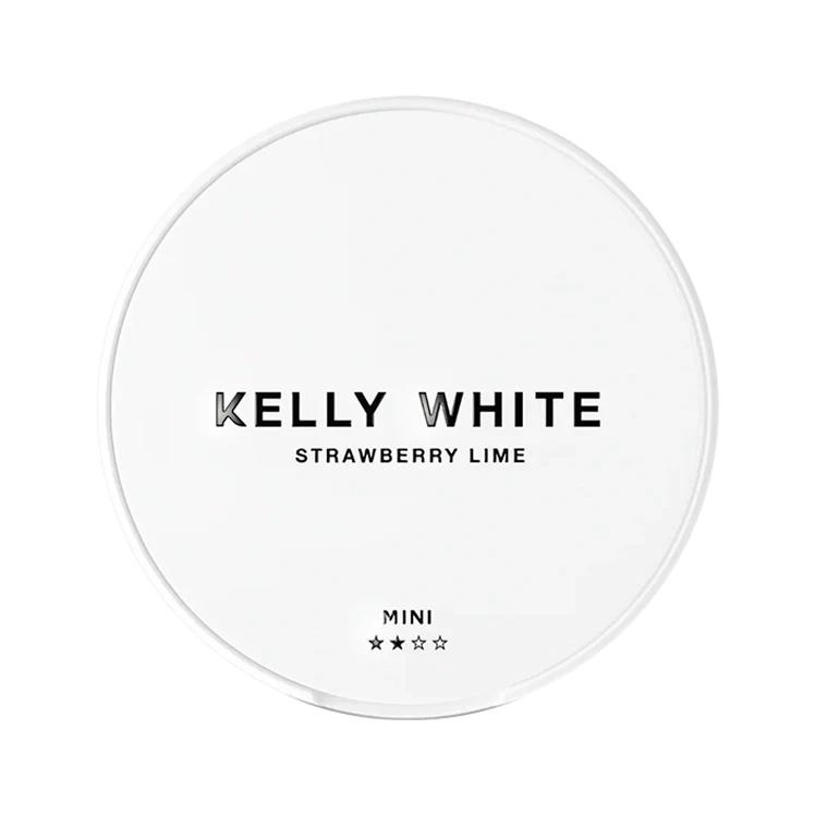 White Strawberry Lime nicotine pouch by Kelly White snus