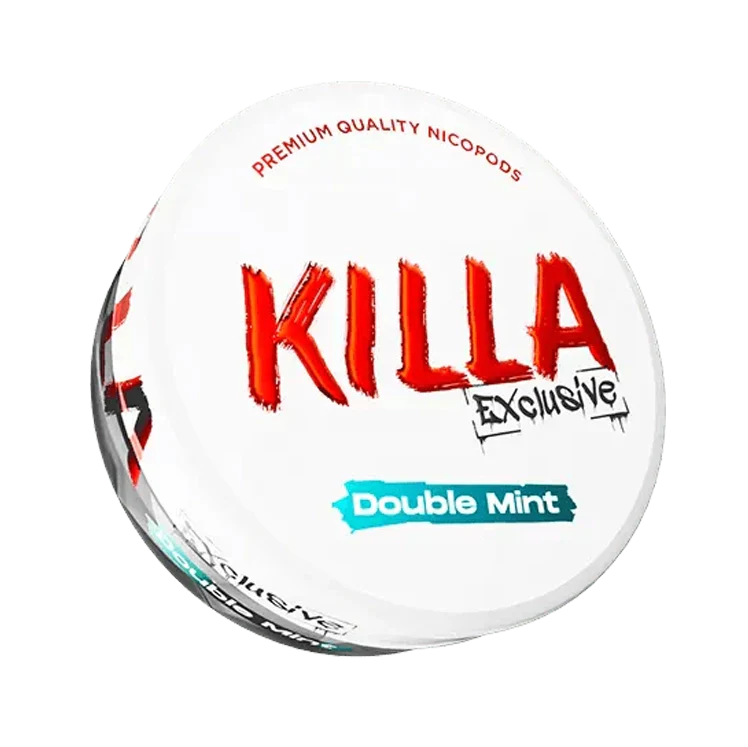 Exclusive Double Mint nicotine pouch by Killa snus