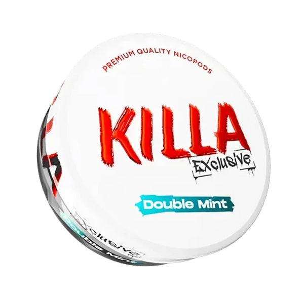 Exclusive Double Mint nicotine pouch by Killa snus