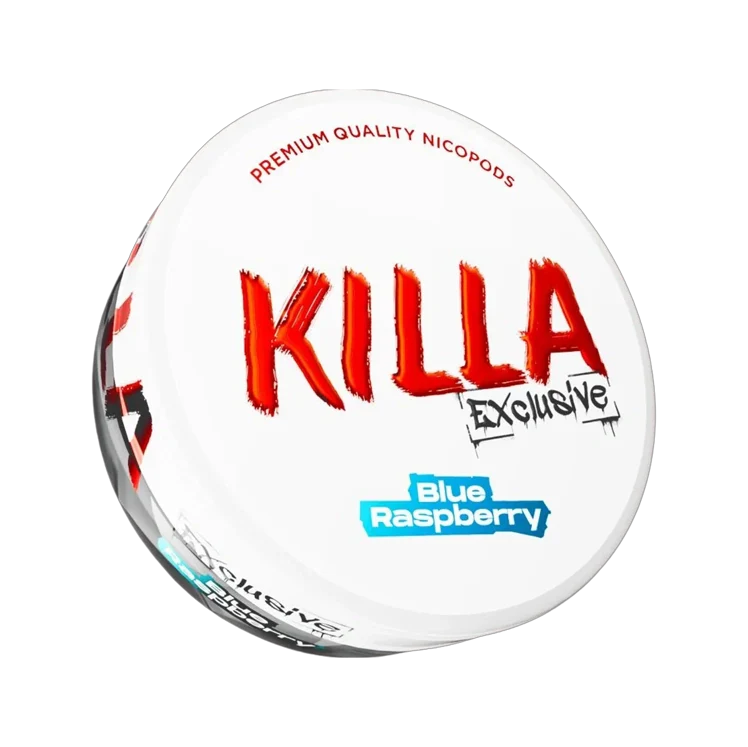 Exclusive Blue Raspberry nicotine pouch by Killa snus
