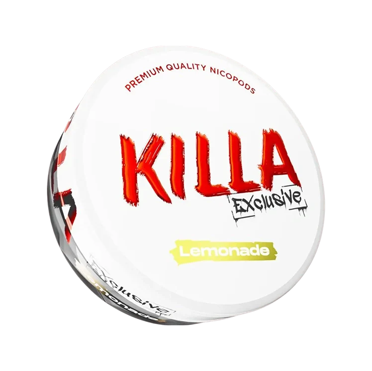 Exclusive Lemonade nicotine pouch by Killa snus