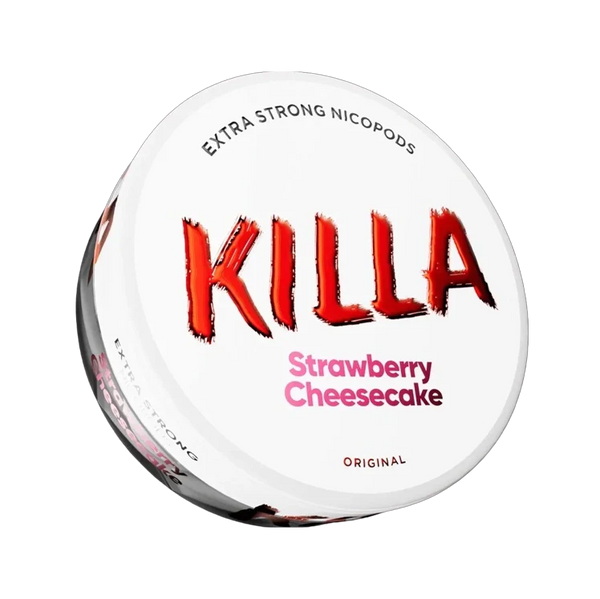 Strawberry Cheesecake nicotine pouch by Killa snus