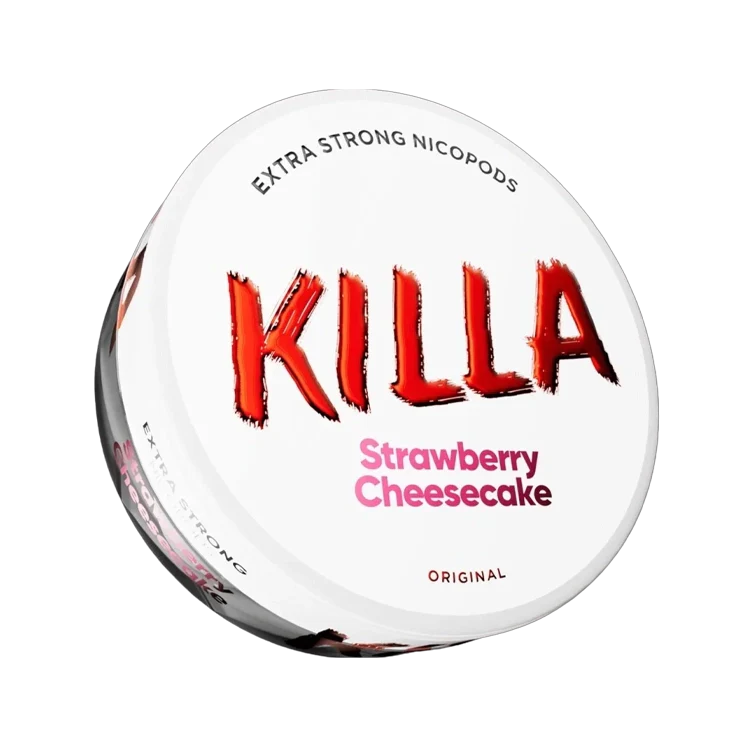 Strawberry Cheesecake nicotine pouch by Killa snus
