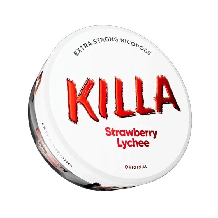 Strawberry Lychee nicotine pouch by Killa snus