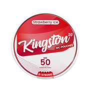 Strawberry Ice nicotine pouch by Kingston snus