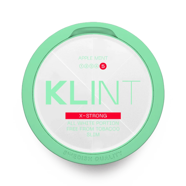 Apple Mint X Strong nicotine pouch by Klint snus