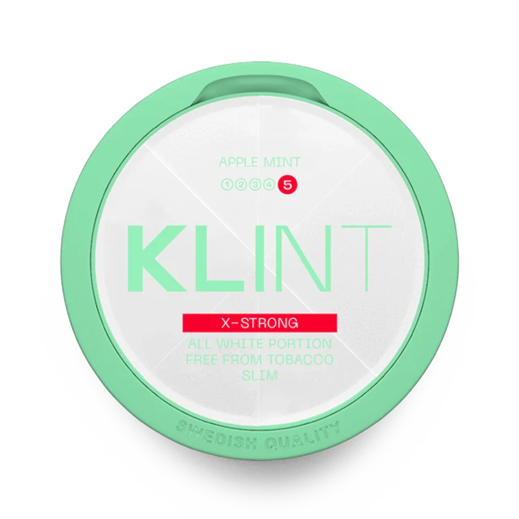 Apple Mint X Strong nicotine pouch by Klint snus