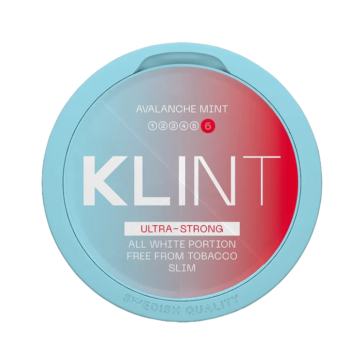 Avalanche Mint nicotine pouch by Klint snus