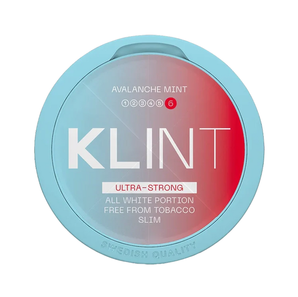 Avalanche Mint nicotine pouch by Klint snus