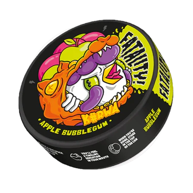 Apple Bubblegum nicotine pouch by Kurwa snus