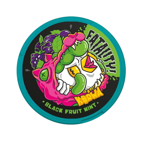 Black Fruit Mint nicotine pouch by Kurwa snus