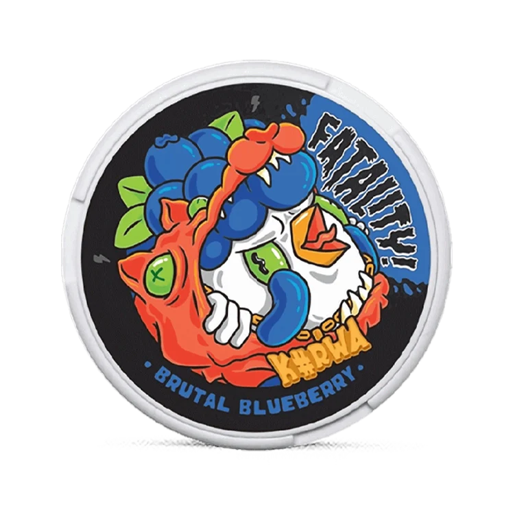 Brutal Blueberry nicotine pouch by Kurwa snus