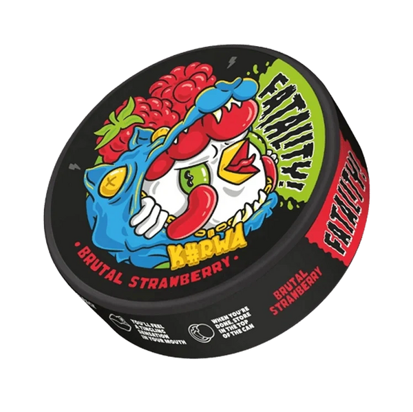 Brutal Strawberry nicotine pouch by Kurwa snus