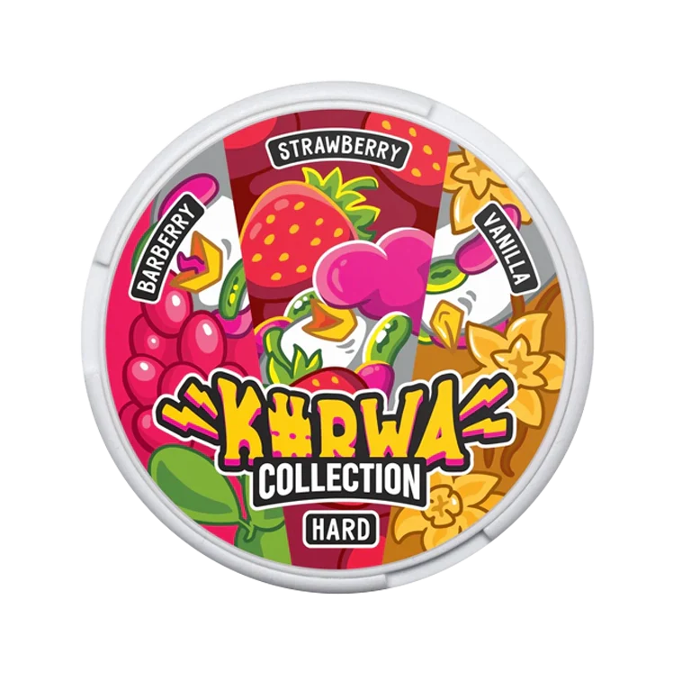 Collection Berry & Vanilla nicotine pouch by Kurwa snus