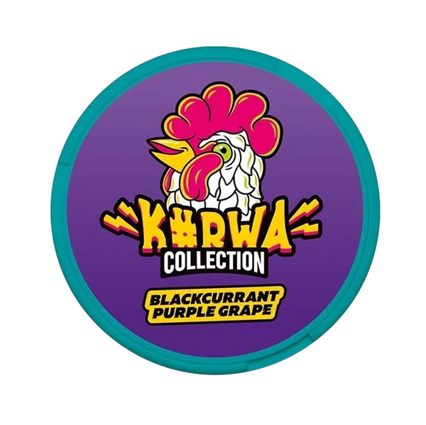 Collection Blackcurrant Grape nicotine pouch by Kurwa snus
