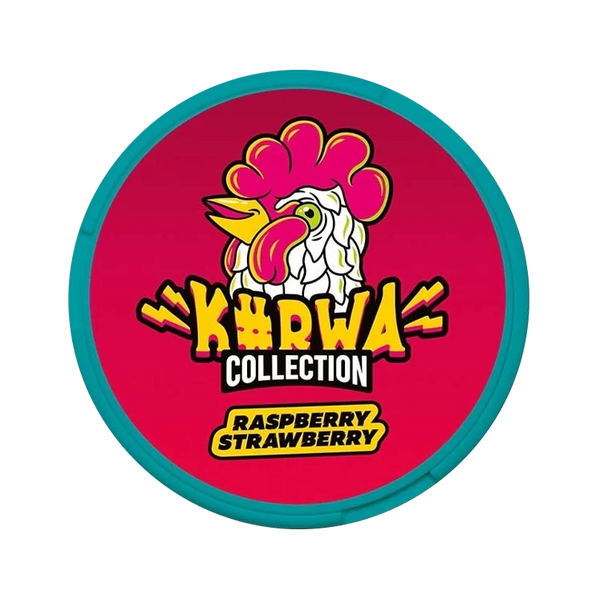 Collection Raspberry Strawberry nicotine pouch by Kurwa snus