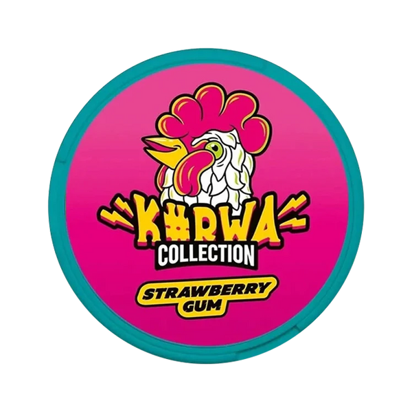 Collection Strawberry Gum nicotine pouch by Kurwa snus