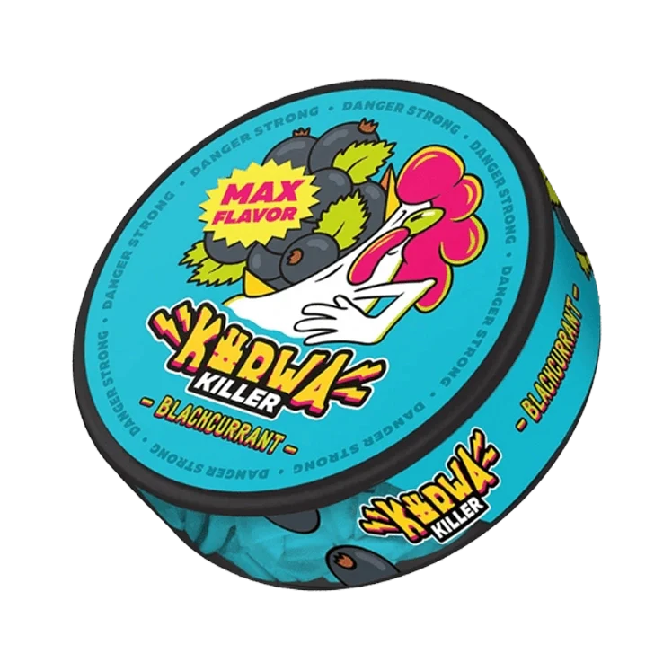Killer Blackcurrant nicotine pouch by Kurwa snus
