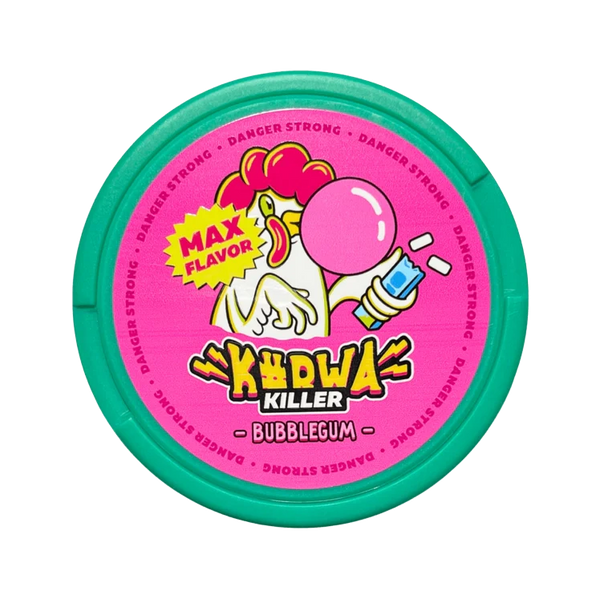 Killer Bubblegum nicotine pouch by Kurwa snus